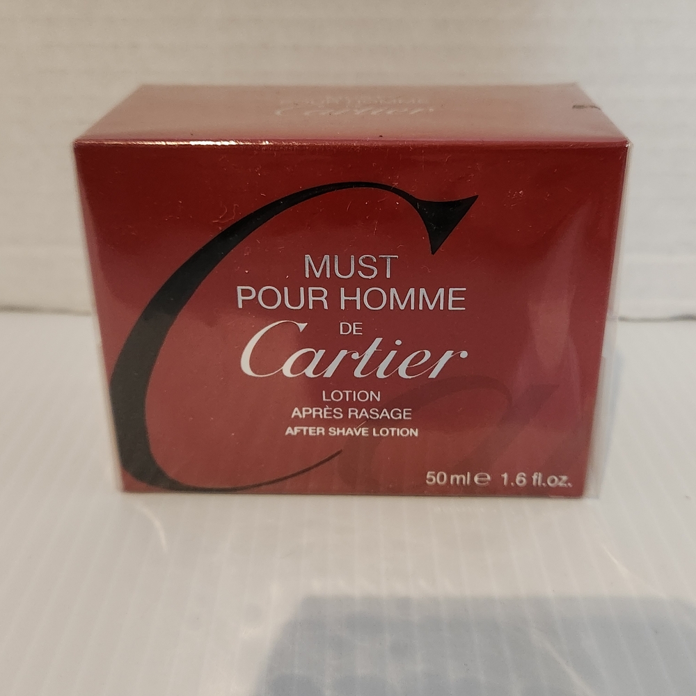 Must Pour Homme De Cartier Apres Rasage After Shave Lotion- 1.6fl.oz -Rare-NEW